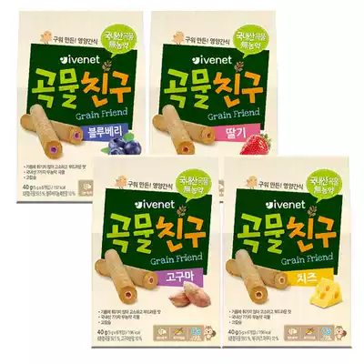 Korean baby non-staple food snacks cereals cereal grains bar taste notes 9 months