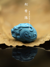 Ювелирные камни 优化绿松石雕刻龙龟背云吊坠文玩手串配饰个性化定制手串项链挂件