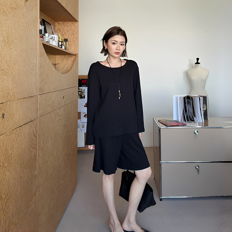 Le Samedi【Relaxing Snowflake】R0W Ultra-Cool and Soft Set for Women, Summer 26 Round-Neck T-Shirt Dress Le Samedi【Relaxing Snowflake】R0W Ultra-Cool and Soft Set for Women, Summer 26 Round-Neck T-Shirt Dress