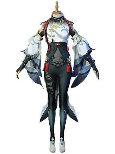 Игра оригинал God Cos Guchen O Huai Shenhe Cosplay Game Game Anime Clothing Royal Sister Full Set C Service Girl Liyue