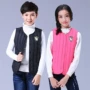 2018 mới mùa thu và mùa đông trẻ em vest nữ lớn bé trai xuống cotton mỏng phần sinh viên mặc vest cotton áo phao trẻ em