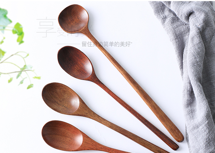 Phong cách Nhật Bản và gió zakka gỗ muỗng muỗng muỗng thìa thìa đũa bộ đồ ăn cầm tay - Đồ ăn tối bộ bát đĩa hàn quốc