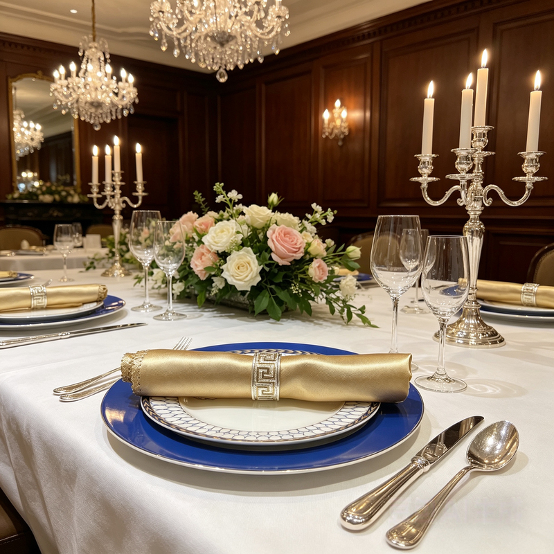 High-End Export Bone China Western-Style Steak Plate with Gold Rim Dinnerware Set for Home Use 10inch Premium Plates Flat Plates