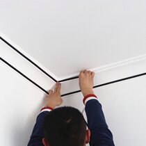 Long chandelier with rubber roof ceiling decorative strip side line black edge strip soft line decorative line rubber strip