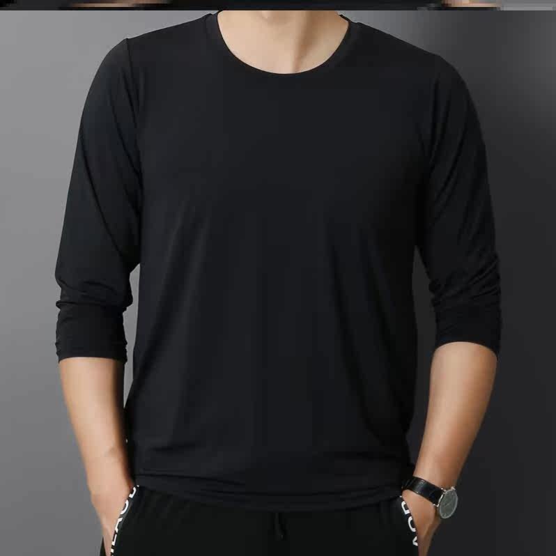 Dad Loaded Ice Silk Long Sleeve T-Shirt Soft And Thin Style Quick Dry Clothing Mesh Cool Half Sleeve Shirt Fishing Chemical Fiber Nylon