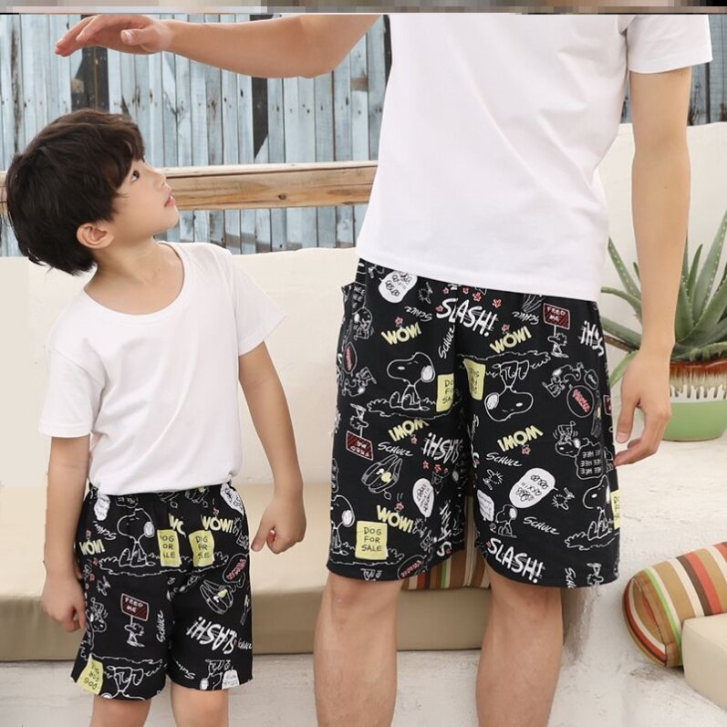Wide Leg New Broadlegged Pants Comfort Single Piece Home Conserved Speed Dry Cotton Sandhard Semi Pants Male Beach Pants Big Boy Little Boy