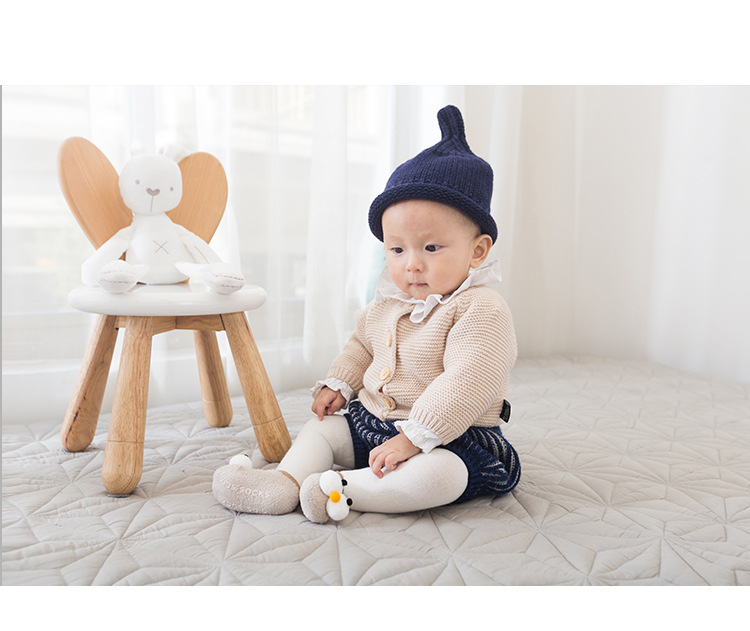 Sydney với vớ cotton cho bé cộng với nhung to mắt ấm vớ vớ bé chống trượt vớ vớ trẻ em tất điệu cho bé gái 