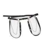 Детский ремень, аксессуар, металлический оригинальный дизайнерский манекен головы, в стиле панк