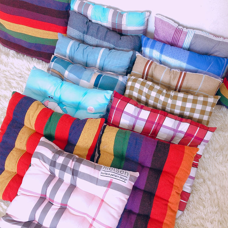 Day Ensemble Soft Cute Teenage Girl Pink Plaid Cushion Student Dorm Room Office Chair Mat Winter Thickened Soft Mat