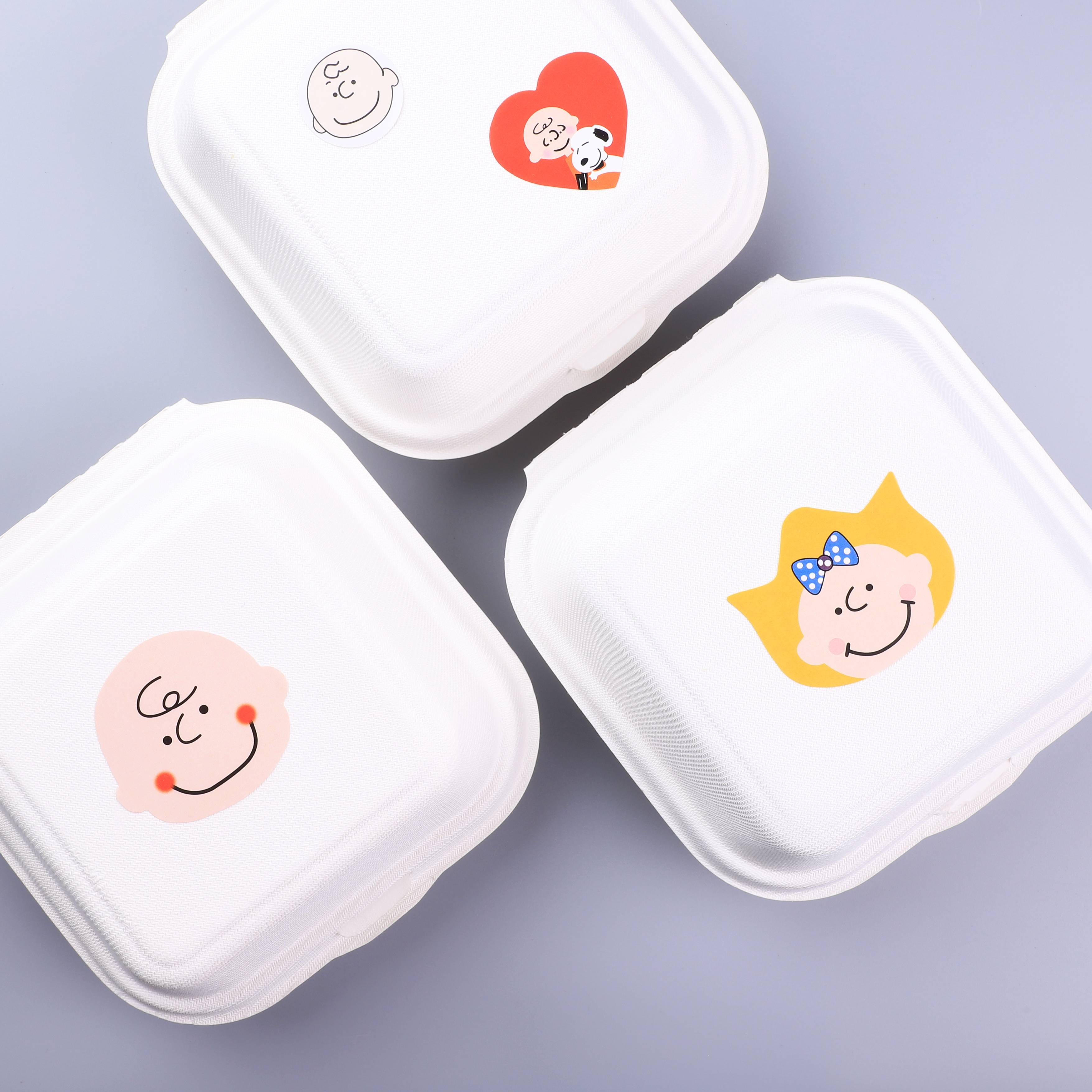 ins wind Snou is a cute decorated cake box sticker-Taobao