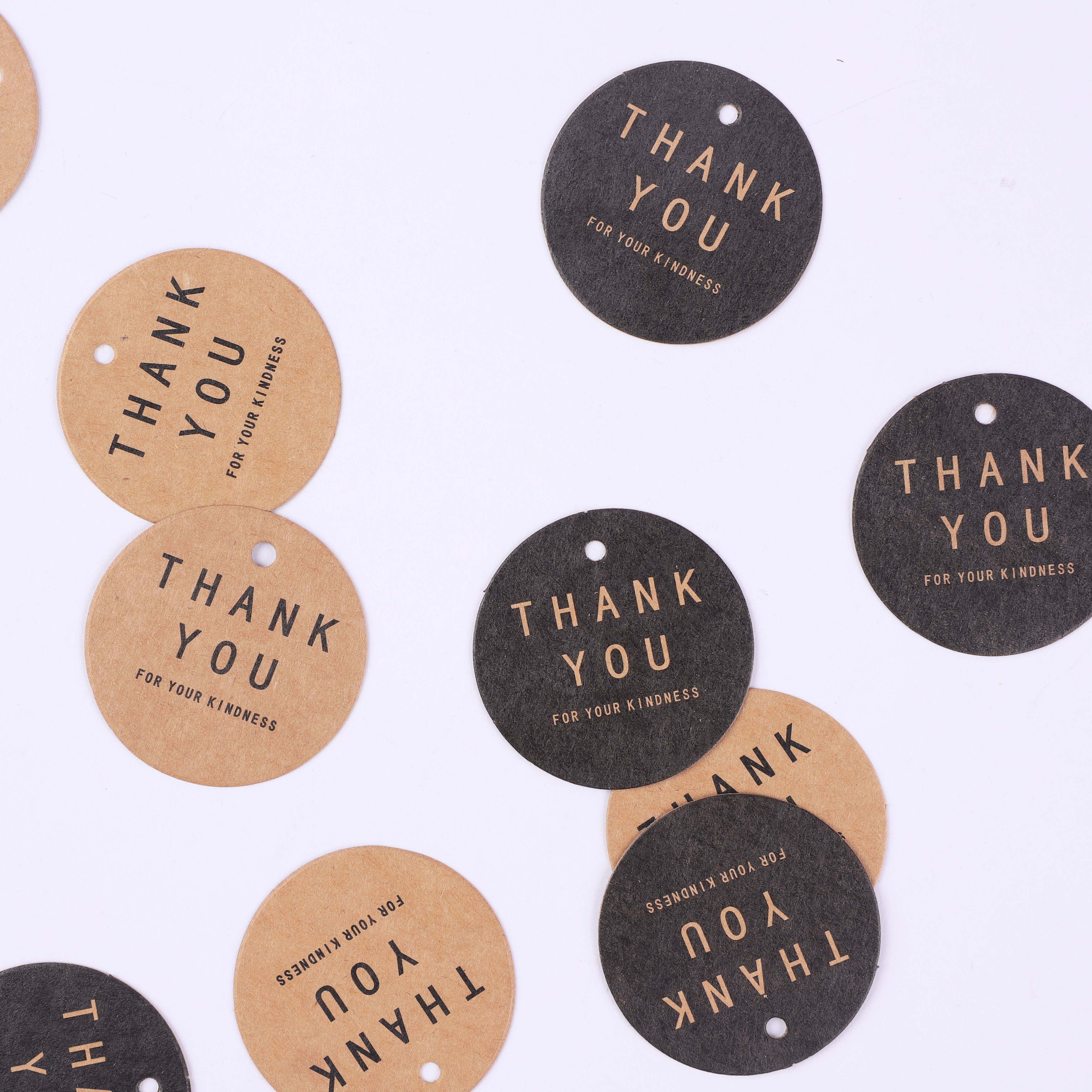 Little Papermaker THANK YOU gift packaging tag DIY decorative card