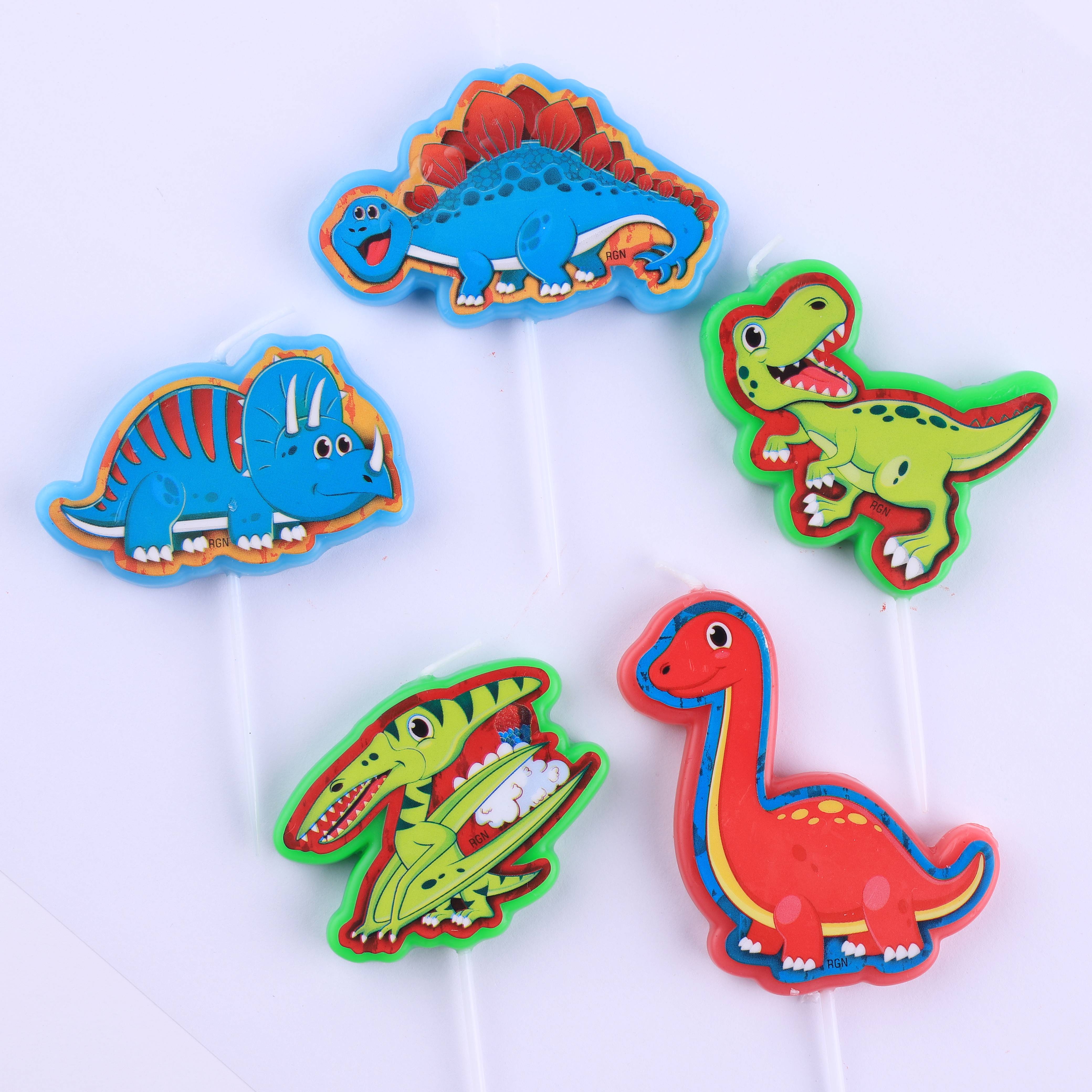 INS Small Dinosaur Candle Birthday Cake Baking Decoration Plug-in Pendulum-Taobao