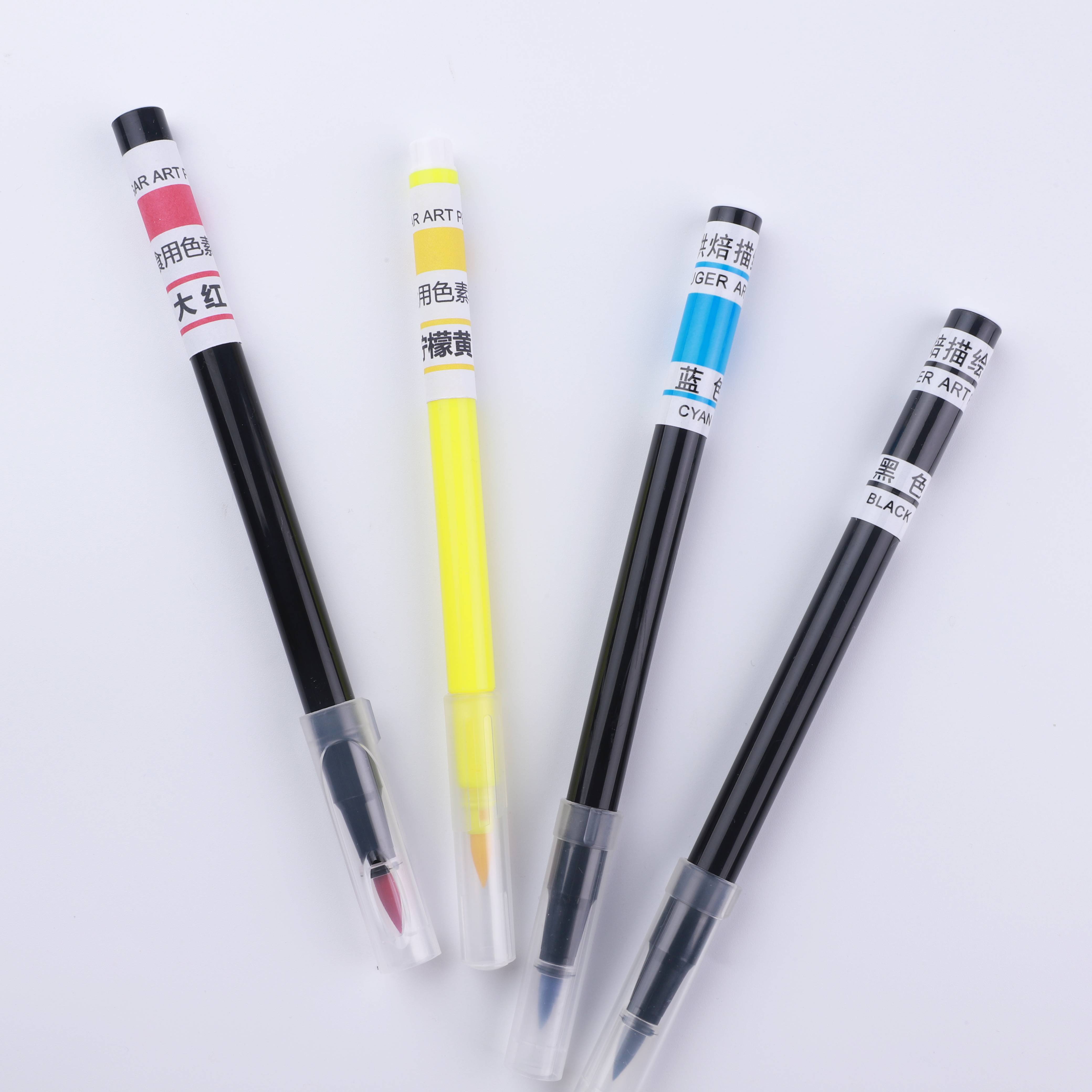 Pigment pen baking hook line hand-painted frosting biscuits turned sugar lunch cake macaron Black depicting pen