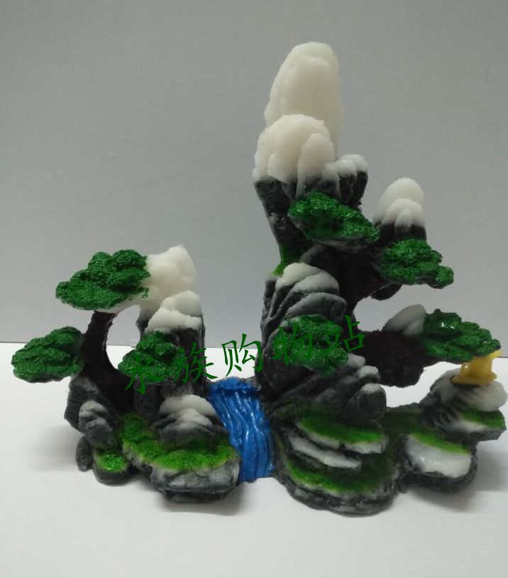 Fish tank building with decoration for property and fake mountain home gardening Decorative Fake Hills