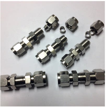 Stainless steel ferrule straight through the middle through-board pipe joint 304 through-board ferrule joint partition board ferrule joint