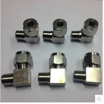 Manufacturer direct selling stainless steel cutting sleeve bending through terminal joint 304 cutting sleeve elbow right-angle terminal pipe joint