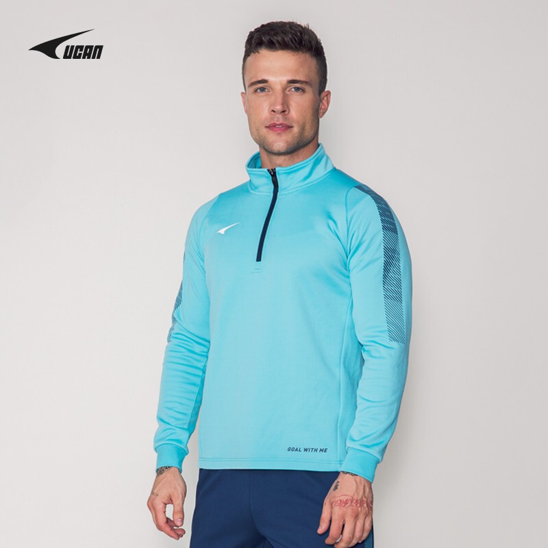 Ucan Ruike Sweatshirt Men's Adult and Kidsren's Long-Sleeved Outdoor Sports Top Half-Zip Training Wear Casual Pullover