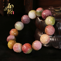 Jingxi natural crystal bracelet female old mine full of meat colorful Salt Source single ring bracelet candy color agate pendant necklace
