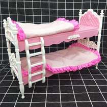 Apply Leaf Rolidoll Bed Barbie Dolls 30 cm Princess Bed Up And Down Bunk Double Bed Bedroom Furniture