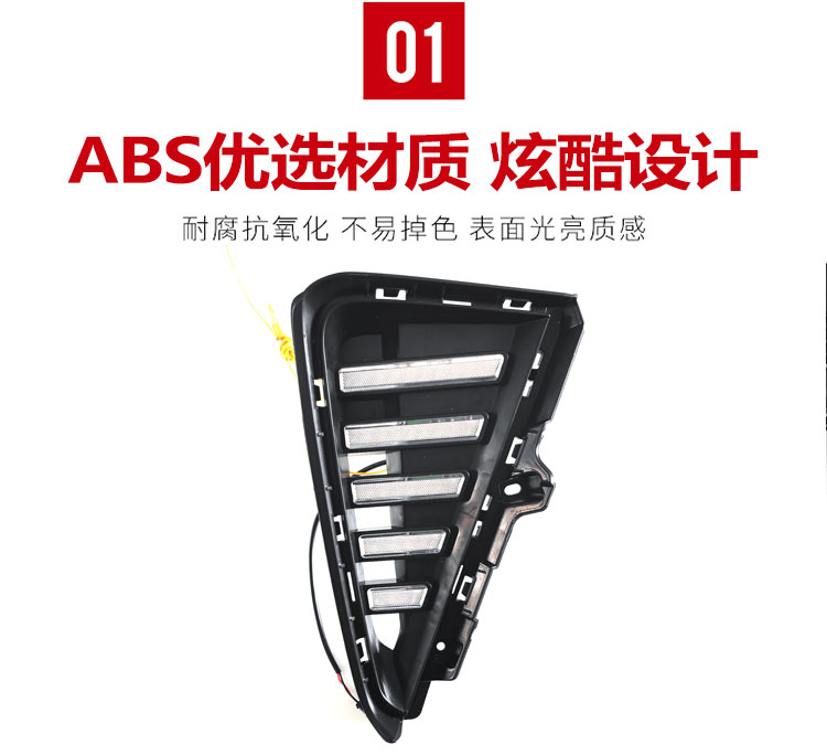 Suitable for 21-25 Models of Geely Binyue, Modified Led Daytime Running Lights, Special Front Fog Lights, Decorative Lights