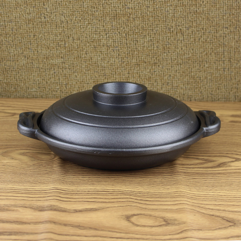 Han Korean cuisine shallow dry cooker aluminum alloy dry cooker small fried cooker without stick casser pot pot