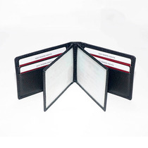 Leather jia shi zheng bao xing shi zheng tao duo ka wei card jia zhao jia header level Kraft solid mass male Ms.