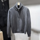 [Egg Zipper Detail/100% Wool]Half-Zip Turtleneck Sweater, Lazy Style, Casual Loose Knit Top for Women