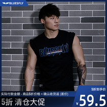 BLUESFLY waistcoat fitness vest gym training loose breathable quick-drying fitness clothes men sleeveless Spring Summer
