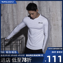 Original autumn new high-elastic tight-fitting color fitting fitting sports shirt long-sleeved T-shirt mens muscle training