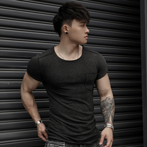 BLUESFLY summer fitness t-shirt male pure cotton quality quick dry breathable casual clothes sports training round collar short sleeves