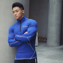 BLUESFLY Fitness Sports Jacket Mens Tight Sleeve Sleeved Running Fitness Clothing Training Top