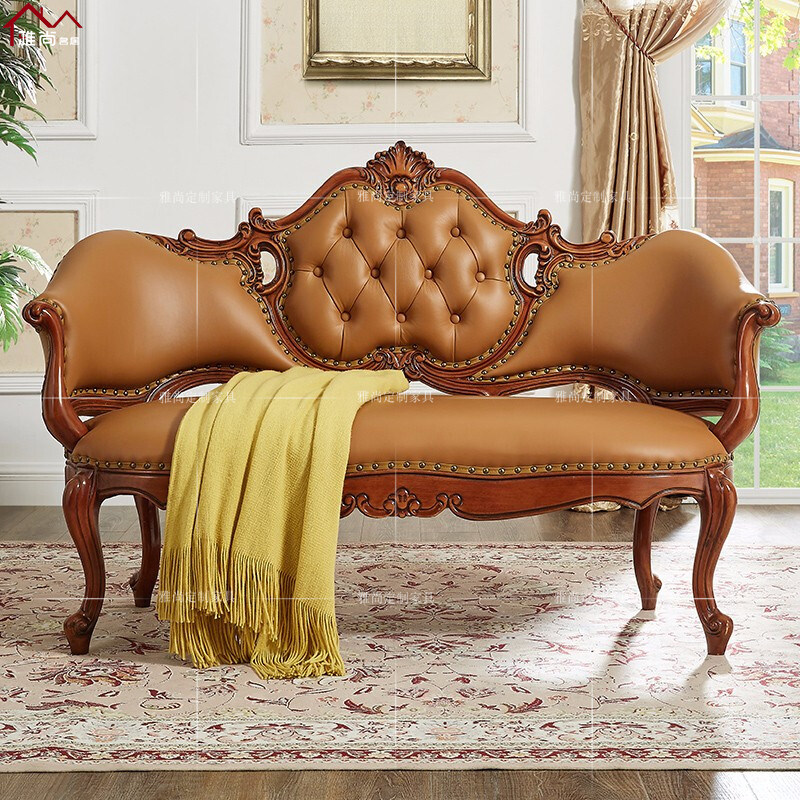 Noble Princess Chair Beauty Tatami Sofa Chair Bed Tailstool Sloth Chair Casual Chair Child D Genuine wood carvings Americana-Taobao