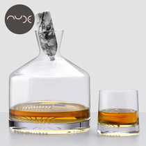 Nude designer Scottish crystal wine bottle whisky bottle foreign wine dispenser wine cup set