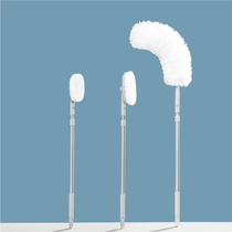 Bathroom long handle cleaning brush floor brush bathtub tile sponge wipe retractable household dust removal feather duster set