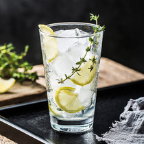 Imported Nordic transparent lead-free glass creative home heat-resistant tea cup juice drink cup toothbrush mouthwash Cup