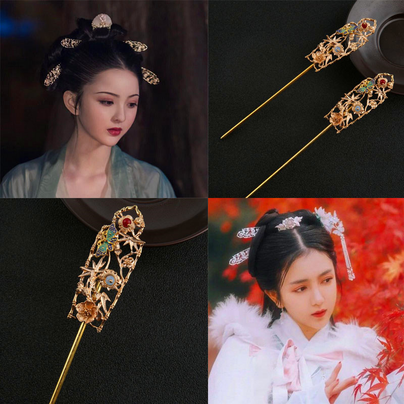 Ancient hair hair new alloy hair clamp with diamond hair jacket with hair jacket accessories flowing to swing swing