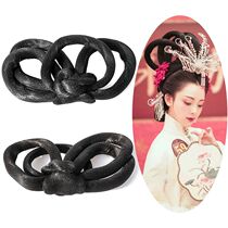 Ancient Clothing Hanfu Wig Women Everyday New Sloth rear press hair High Temperature Silk Bendable Fly Sky Hair Bag Ancient Wind Styling