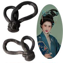 Ancient Dress Bendable Deformation Double Ring Hair Bag Hanfu Flying Sky Hair Bun Daily High Temperature Silk Song Style Ancient Wind Styling Wig