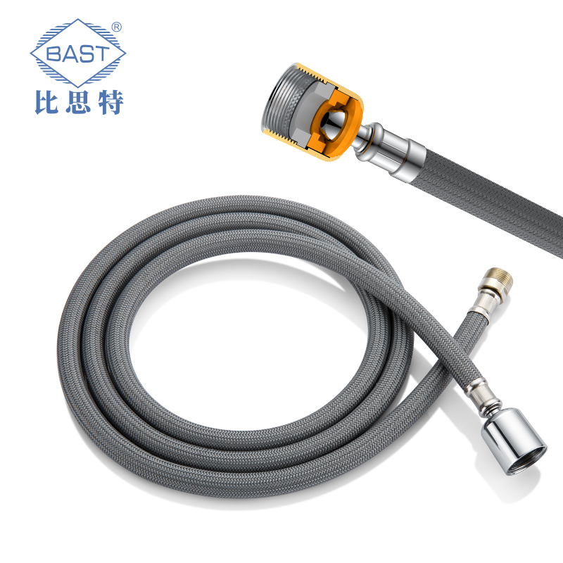 1 5m m15 pull-out faucet hose kitchen washbasin braided hose explosion-proof anti-winding high temperature resistance