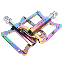 GUB GC020 Electroplated colorful bicycle pedals Aluminum alloy mountain bike pedals bearing universal pedals