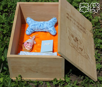 Tie solid wood pet cat dog coffin Cat dog death small coffin Pet comfort house dog coffin Cat coffin