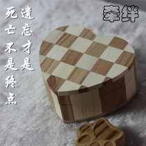 Tie solid wood pet hair tooth storage box Memorial miss cat dog hair tooth storage box Miss