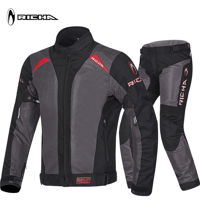 RICHA Summer Locomotive Riding Suit for men and women breathable mesh anti-fall racing car to serve knight clothes