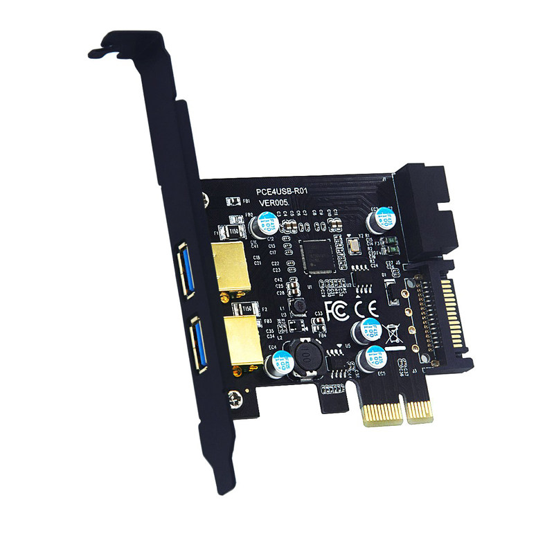 USB3 0 expansion card front 20PIN 19-pin NEC 4-port D720201 SATA interface