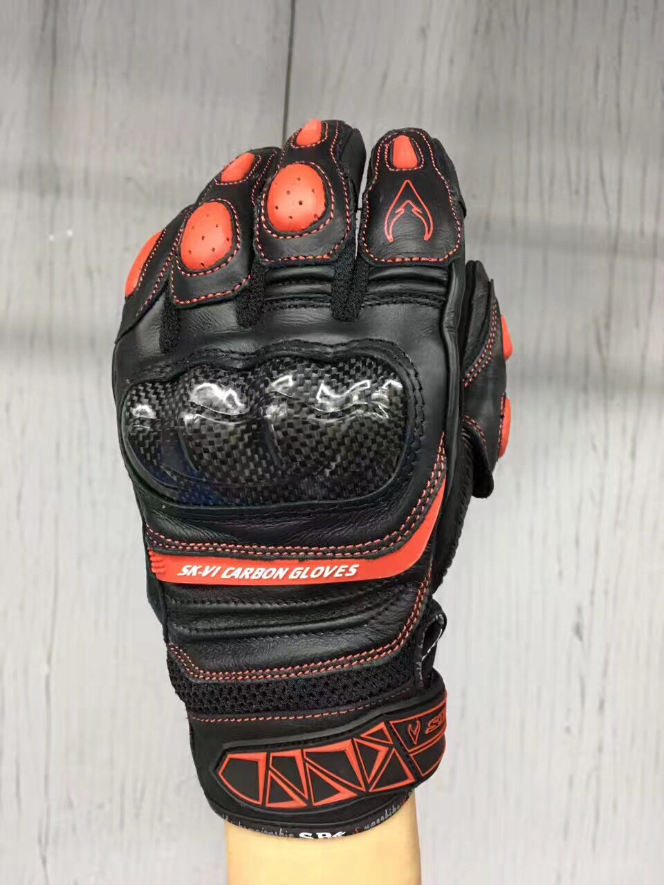 Lin Youfeng new SBK locomotive gloves summer gloves carbon fiber racing gloves SK-6