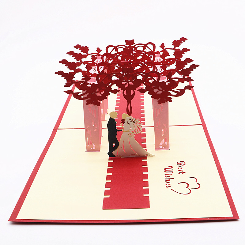 usd 7 24 3d three dimensional wedding greeting card wedding greeting images