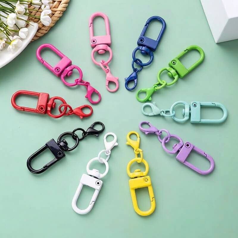 DIY Accessories Portable Macaron Candy Color Painted Lobster Clasp Zinc Alloy Keychain Colorful U-Shaped Door Clasp DIY Accessories Portable Macaron Candy Color Painted Lobster Clasp Zinc Alloy Keychain Colorful U-Shaped Door Clasp