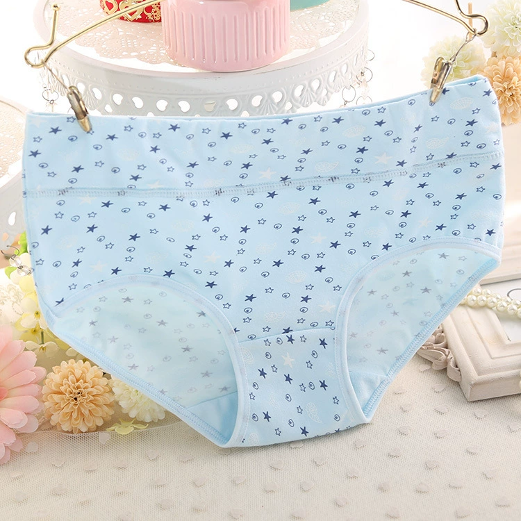 4 đồ lót cotton tải nữ mid-eo bụng cotton vải cô gái tam giác đồ lót béo mm quần cỡ lớn