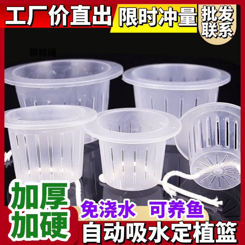 Hydroponic Plant Planting Basket, Soil-Grown Plants, Glass Bottle Hydroponic Container, Vase Root Fixer, Flower Pot Hydroponic Fixing Basket