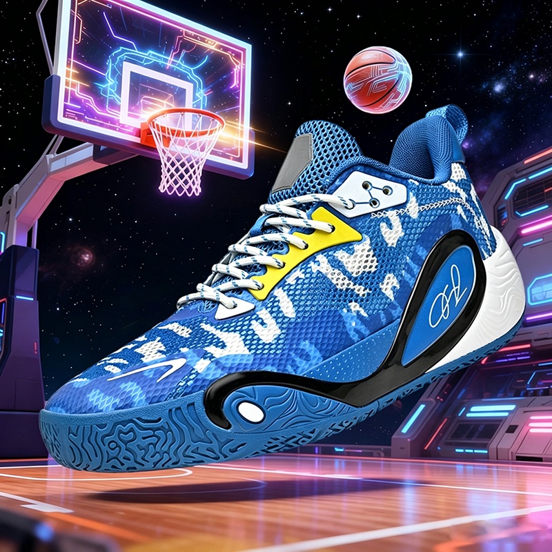 Russell Generation Basketball Shoes, Non-Slip, Wear-Resistant on Cement Floors, Breathable, Shock-Absorbing, Practical Sports Shoes for Teenagers, Trendy